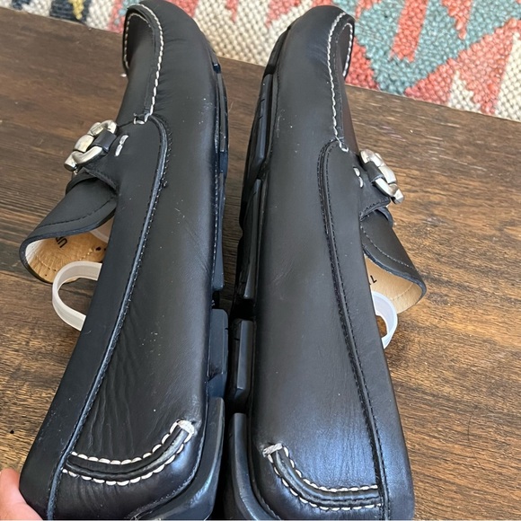 Salvatore Ferragamo ‘Parigi 5’ $795 Horsebit Drives Loafers Black Leather 7.5 - Picture 14 of 17
